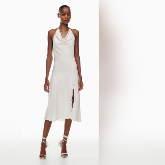 Aritzia Nines Satin Cowlneck Midi Dress - FLAWED - Picture 5 of 16